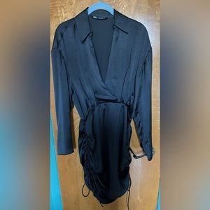 ZARA ● Satin Effect Adjustable Dress